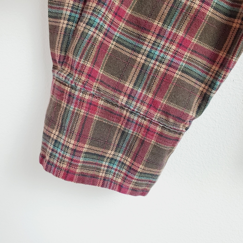 Ralph Lauren Blue Label Classic Plaid Top 16 1/2 L - Picture 6 of 9